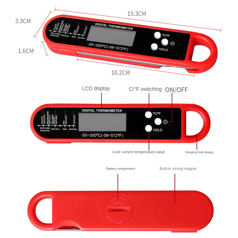 Meat Thermometer Digital Fast Instant Read Food Thermometer for Cooking 2024