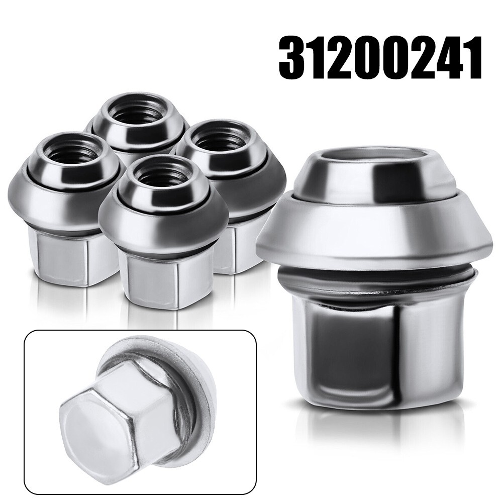 Chrome Wheel Nuts For Volvo Metal Plugandplay C30/C70 II/ S40 II/V40