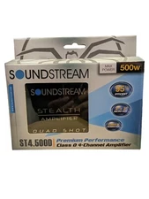 SOUNDSTREAM ST4.500D MOTORCYCLE 4 CHANNEL 500W SPEAKER COMPACT SMALL AMPLIFIER