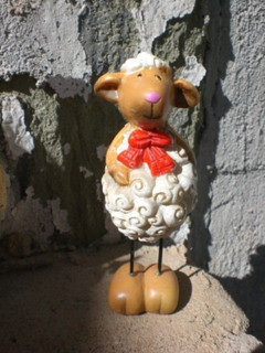 Schäfchen Schaf Lamm Deko Sammler Osterdekoration Frühlingsdeko ca. 8 cm hoch