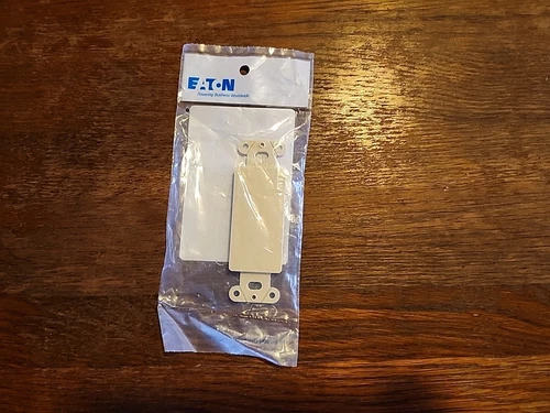 Eagle Ivory 1-Gang Decorator BLANK GFI GFCI Wallplate Insert Adapter Cover 2160V