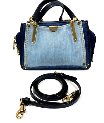 Coach Dreamer 21 Denim Mini Satchel /Crossbody Purse B2547 | eBay