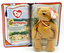 Ty Teenie Beanie Baby 2000 GERMANIA The Bear McDonald's International New Sealed