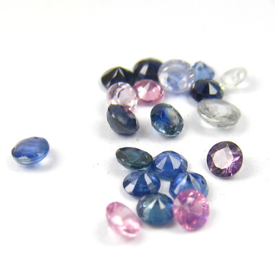 2.04Ct NATURAL FANCY MIX COLOR SAPPHIRE GEMSTONE HEATED