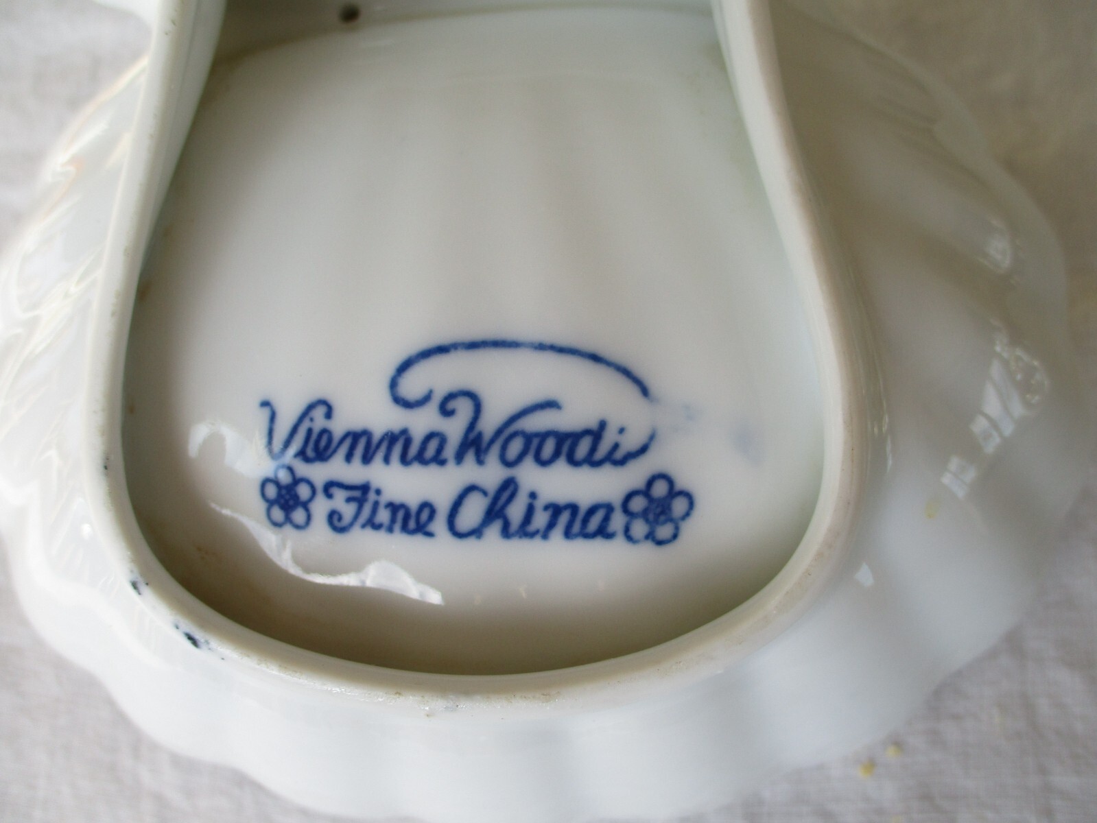 Vintage Vienna Woods Fine China Open SALT & PEPPER DISH Divided Dish