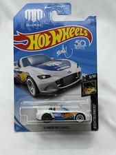 2017 Hot Wheels Nightburnerz  15 Mazda MX-5 Miata White 40/365 3/10