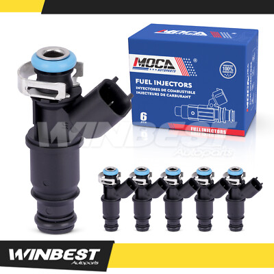 6x Fuel Injector for Buick LaCrosse Allure Lucerne Pontiac Grand Prix 3.8L New