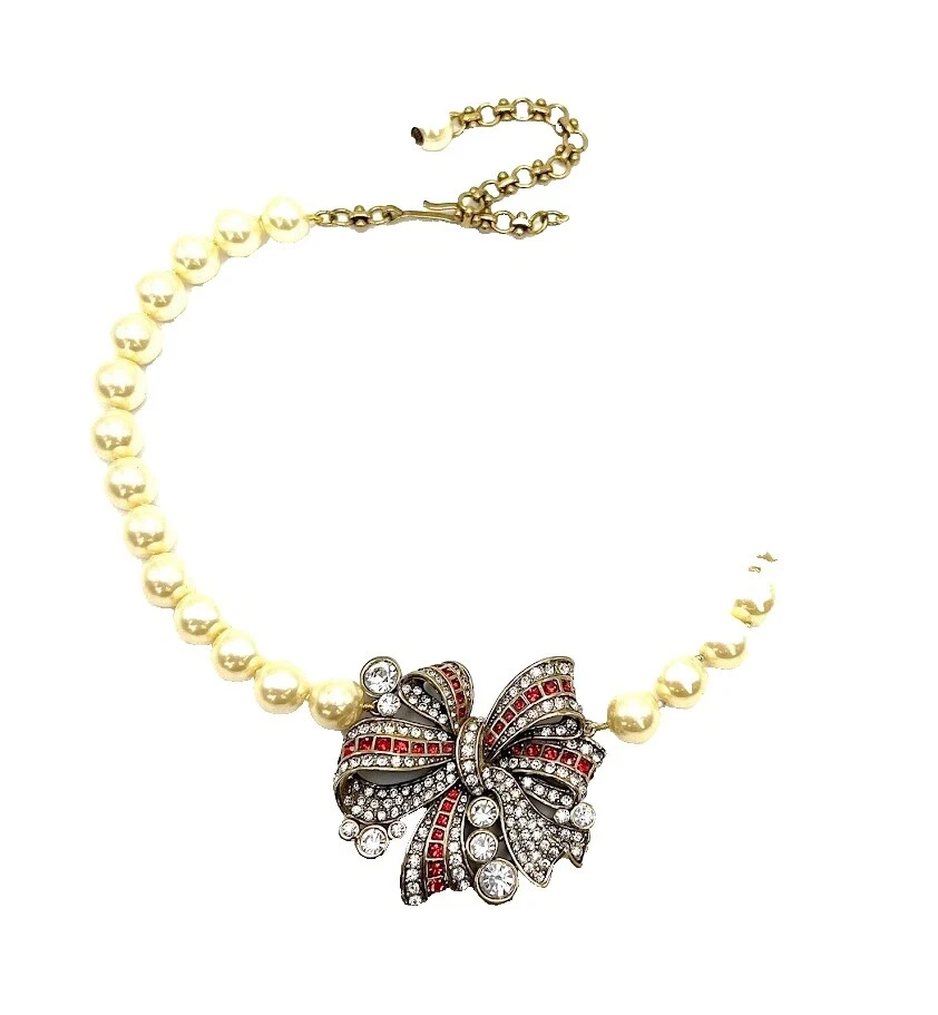 Moda Blanco Cristal Heidi Daus Collares y Colgantes