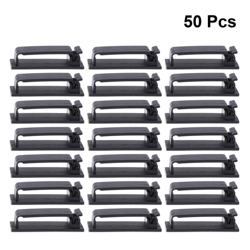 50 Pcs Zip Tie Holder Black Zip Ties Cable Tie Mounts Black Cable Strap - Afbeelding 8 van 12