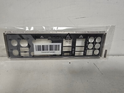 Asrock Fatal1ty Z370 K6 Motherboard IO Shield.  (IO SHield Only No Motherboard)