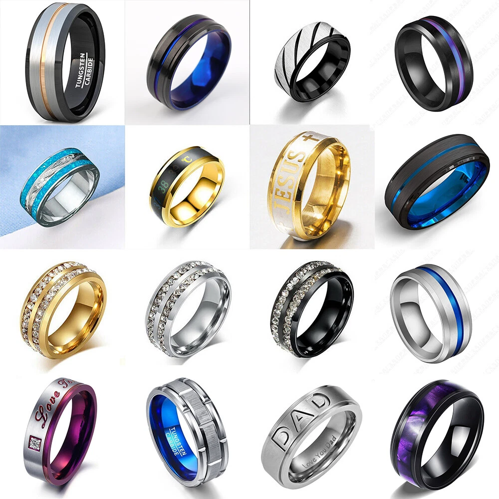 Mens titanium shop jewelry