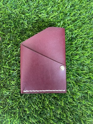 Premium Handmade Minimalistic slim Leather wallet, cardholder. Gift man, woman