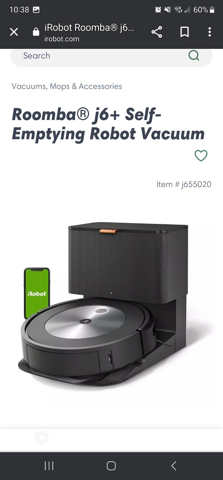 iRobot Roomba J655020 eBay