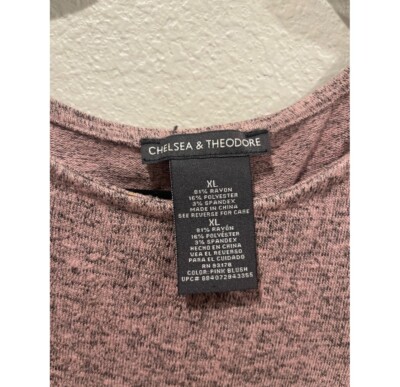 CHELSEA AND THEODORE Burgundy Knot Front 3/4 Sleeveless Blouse
