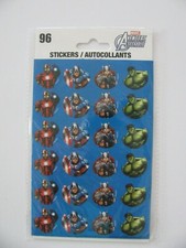 Marvel Stickers AVENGERS 4 Sheets 96 Pieces NIP