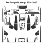 51Pcs For Dodge Durango 2014-2020 Carbon Fiber Full Interior Kit Cover Trim