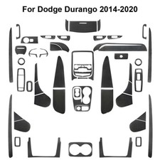 51pcs Carbon Fiber Full Interior Kit Cover Trim For Dodge Durango 2014-2020
