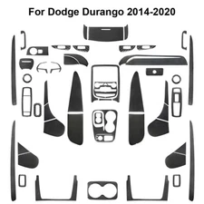51Pcs For Dodge Durango 2014-2020 Carbon Fiber Full Interior Kit Cover Trim