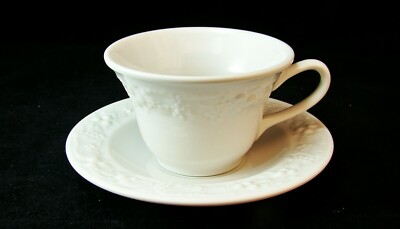 Homer Laughlin Vintage Tasse & Untertasse Set Weiß Keramik VINTAGE EXCELLENT