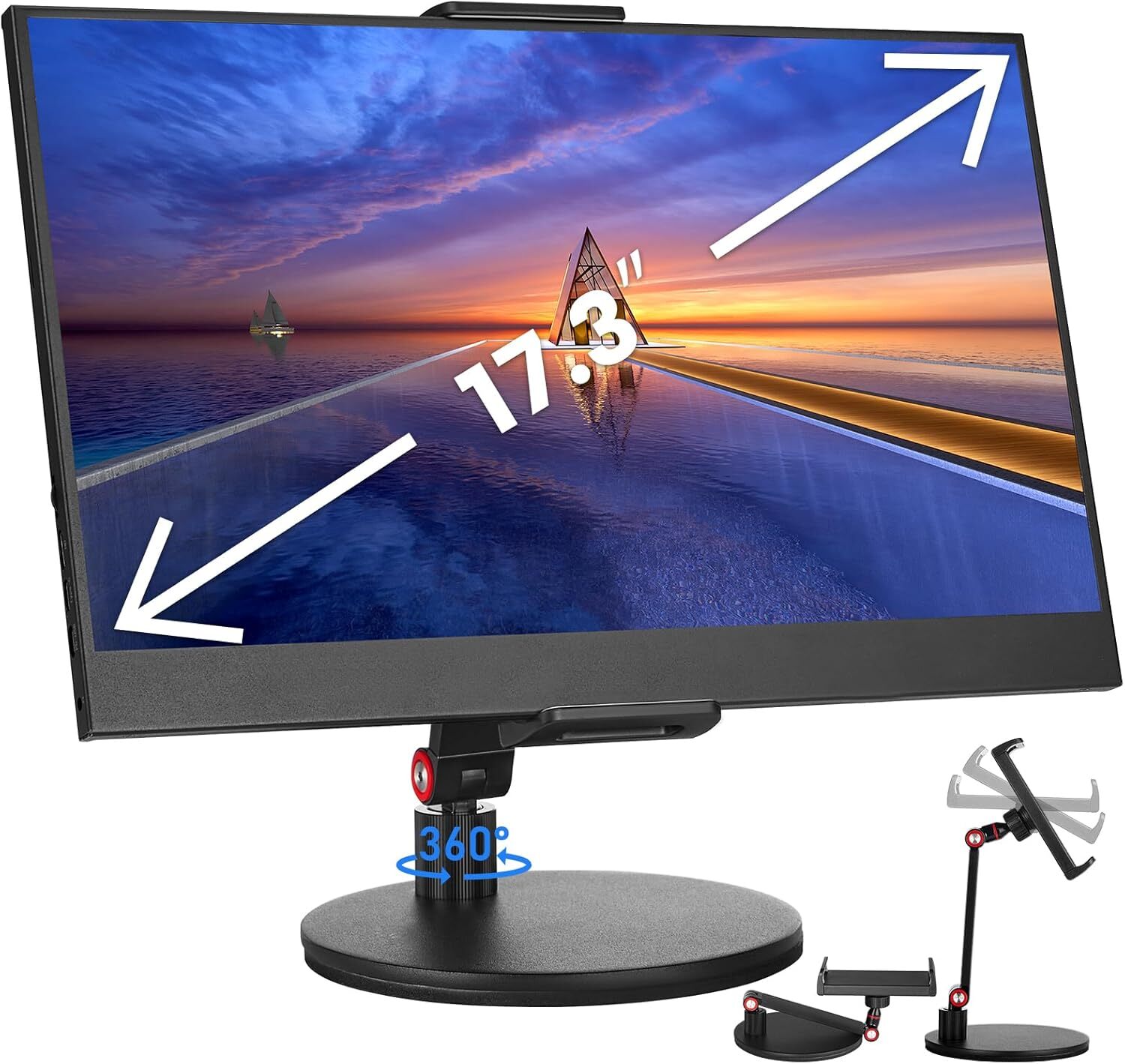 Tablet Stand Holder for ipad,Portable Monitor Stand 17.3’’,15.6’’,Retail Kios...-image