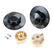 Repuesto de perilla de dial piloto de válvula de gas beige 2 piezas para Dean 1205 12051 810-2035