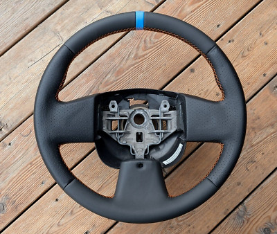 NEW LEATHER Renault Master III 3 Nissan NV400 Opel Movano Steering Wheel BLUE