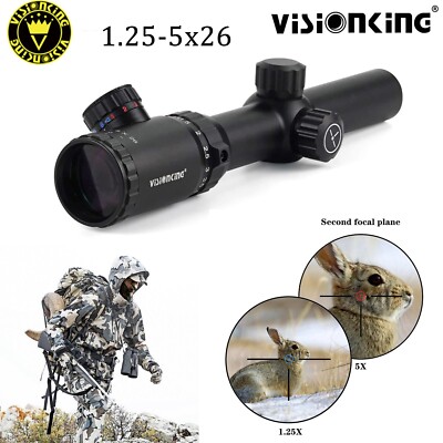Visionking 1.25-5x26 Rifle Scope Hunting 30 mm three pin
