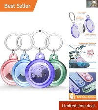 Stylish Waterproof Airtag Case - Full Body Protection with Keychain Attachment