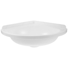 Wall Mount Corner Bathroom Sink White Plastic Triangular Basin For Bathroom