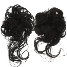 2pcs Messy Bun Hairpiece Curly Bun Hair Pieces Updo Curly Bun Hair Pieces
