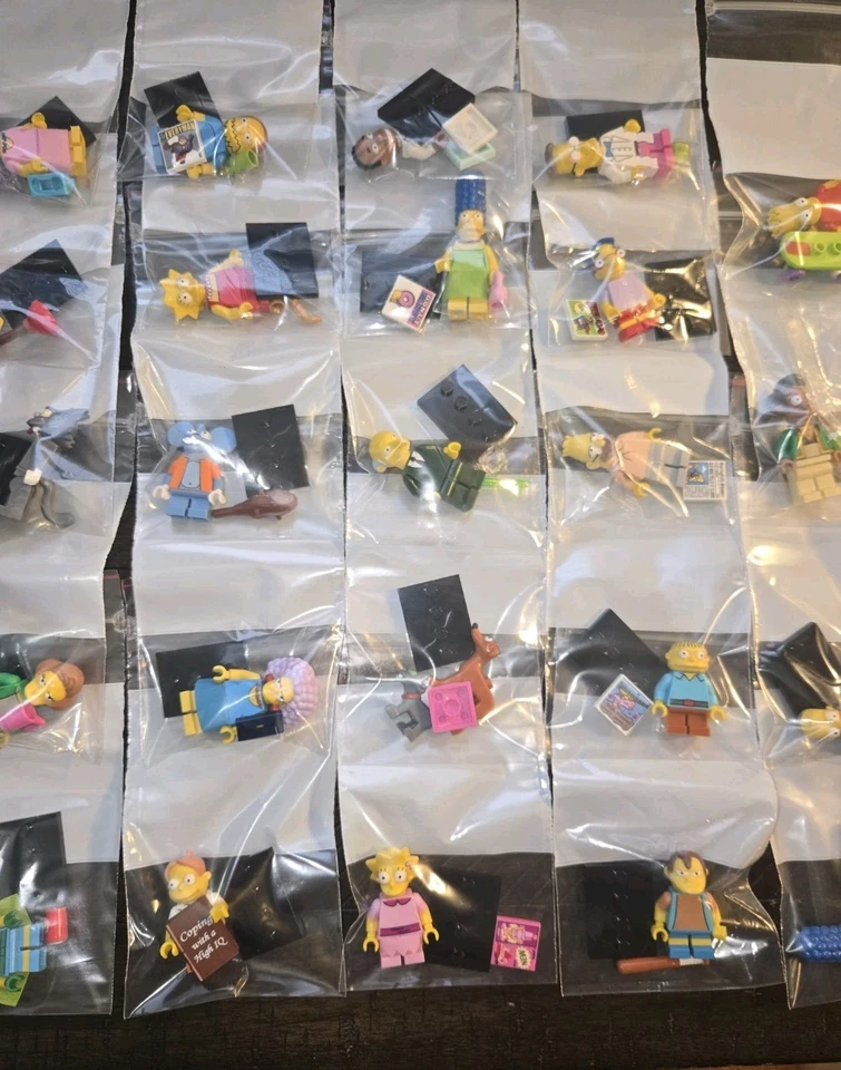 Lego Minifigures The Simpsons CMF Series 1 & 2 Complete Set of 32 W/Accessories - Image 3 of 4