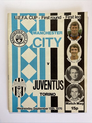 Manchester City - Juventus; UEFA-Pokal 1. Runde, 15. September 1976