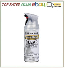 Rust Oleum Universal High Gloss Clear Spray Paint 11 Ounce Durable Finish
