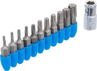 "Bit-Satz 11-Tlg. 6.3 Mm (1/4\") AußEnsechskant T-Profil Torx Bgs 784"