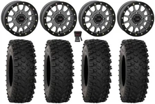 System 3 SB-5 14" Wheels Grey 28" ATX470 Tires Sportsman 550 850 1000