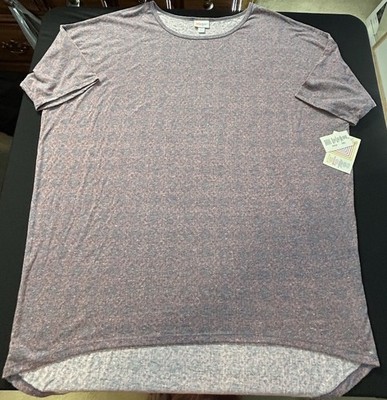 NWT Lularoe Women's plus size 2x Irma Short sleeve, Stretch, Relaxed fit
