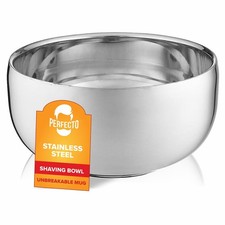1 PCS Stainless Steel Shaving Soap Bowl Unbreakable Cup Barbers Accessories