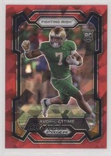 2024 Panini Prizm Draft Picks Red Ice Prizm Audric Estime #127 1gx0