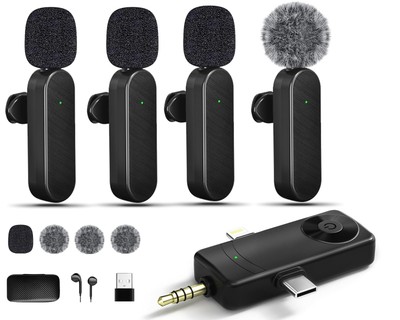 Wireless Lavalier Microphones for iPhone, Android , , Computer, Professional ...