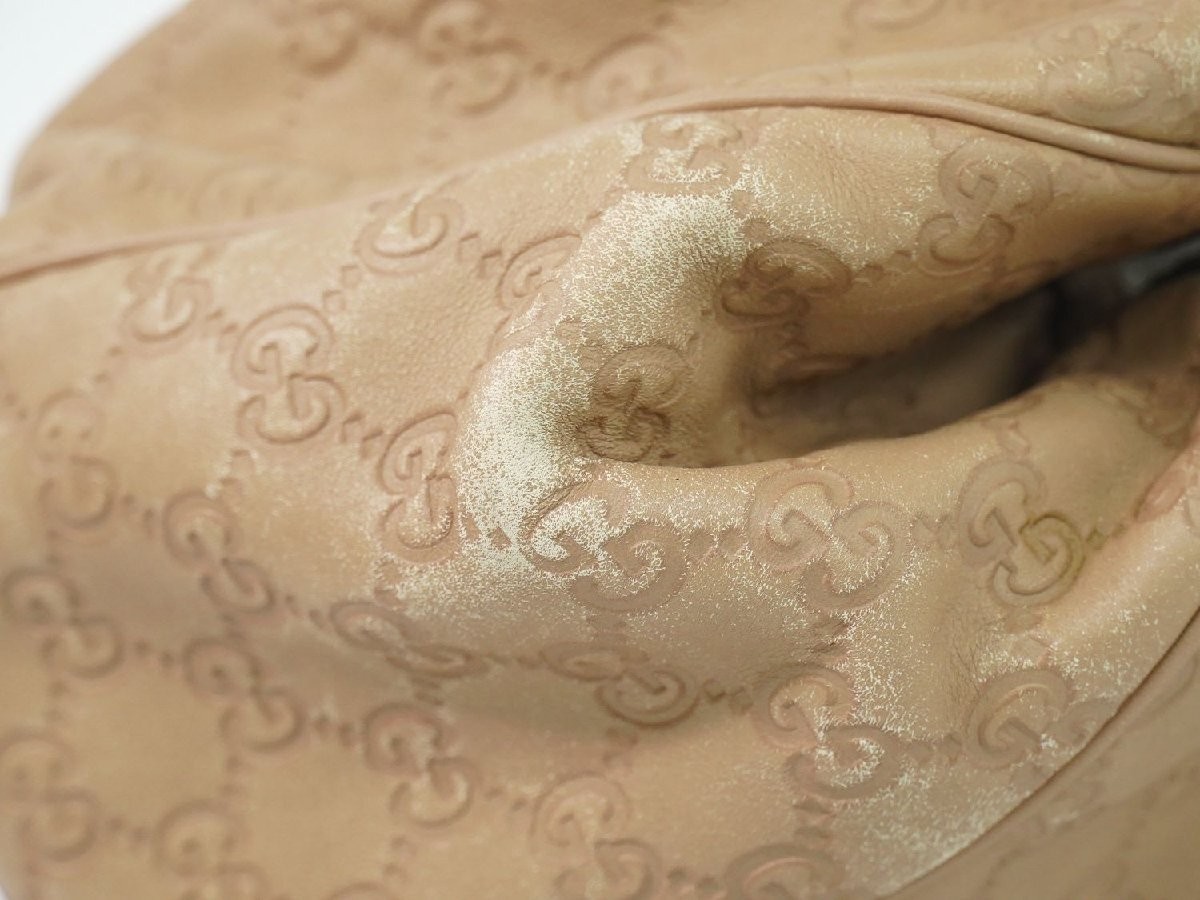 GUCCI Sukey Leather Tote Bag hand pink 211944 52198 thumbnail 7