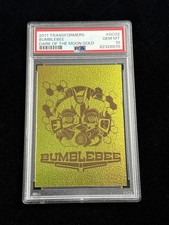 2011 Hasbro Transformers Dark of the Moon #GC-02 Gold Bumblebee PSA 10 GEM POP 1