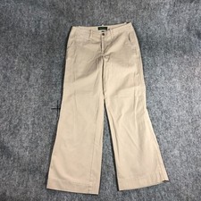 Ralph Lauren Womens Pants Ivory Size 8 Khaki Beige Casual Straight Leg