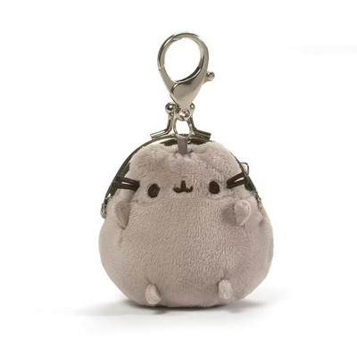 Gund NEW Pusheen COIN PURSE Key Chain Plush Backpack Clip Cat Kitty