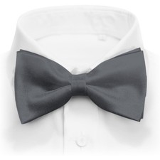 Formal Satin Pre-Tied Tuxedo Bow Tie Adjustable Neckband Classic Elegant Wedding