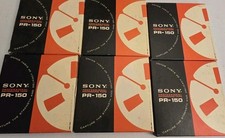 SONY PR-150 Used 7" Reel to Reel Tapes Lot of 6 