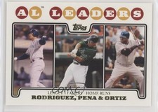 2008 Topps League Leaders Alex Rodriguez Carlos Pena David Ortiz #61 HOF 0b4t