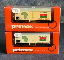 Märklin Primex H0 Unopened Refrigerated Car 4593 Help For Burkina Faso Lot of 2