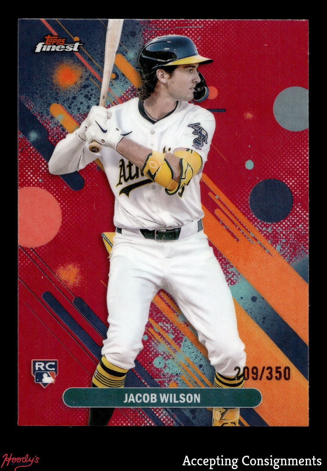 2025 Finest Magenta Refractors #61 Jacob Wilson RC ROOKIE 209/350