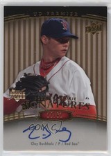 2008 UD Premier Rookie Signatures Bronze Parallel 2 12/61 Clay Buchholz Auto n8a
