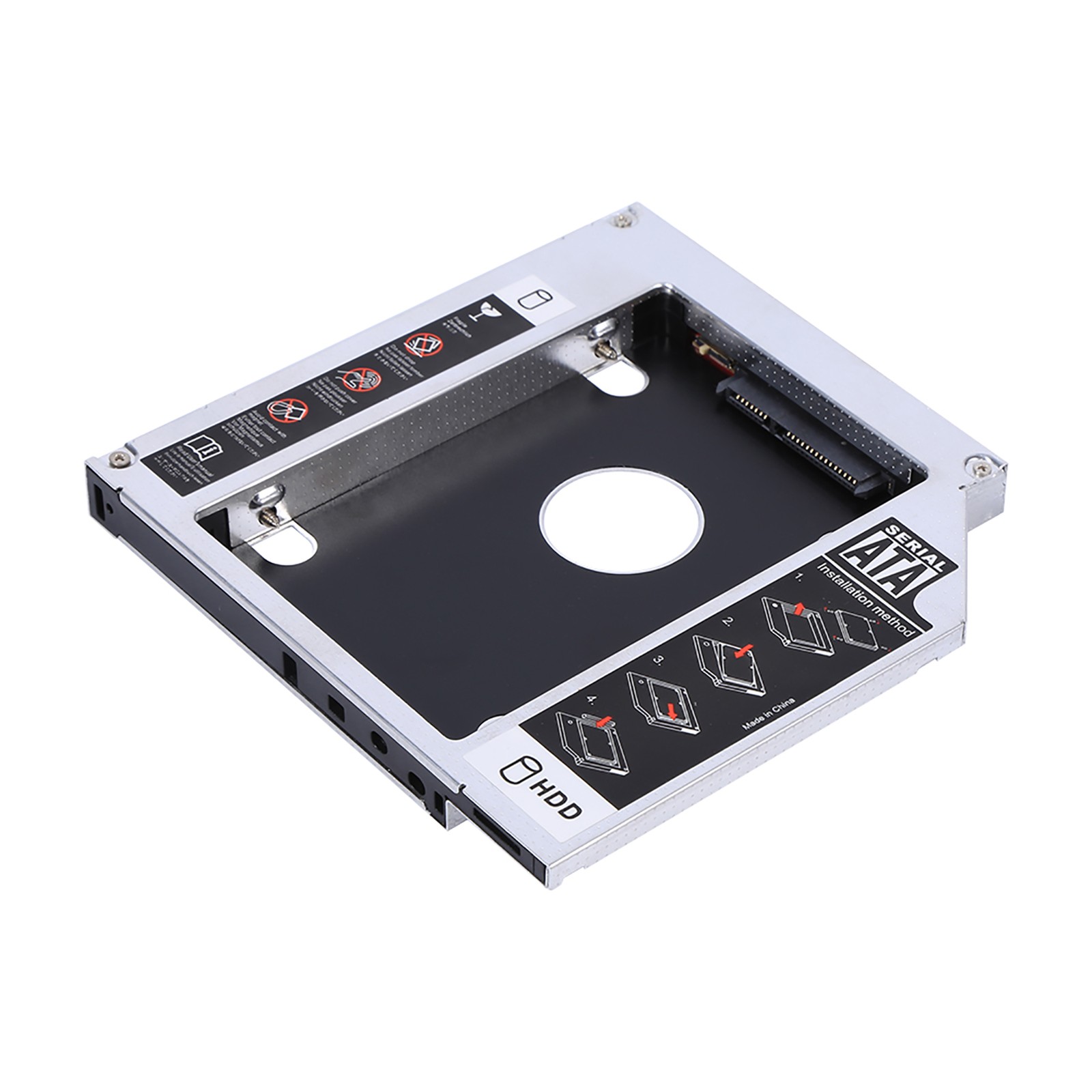 HDD Caddy 12.7mm Aluminum Adapter For Laptop Hard Drives
